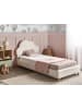 Beliani Kinderbett BELLEVUE in Weiß/Braun - (W) 109 x (H) 98 x (L) 213 cm