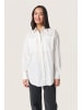 Soaked in Luxury Langarm - Hemd SLCalico Lockere Passform in Broken White