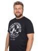 Men Plus Kurzarm T-Shirt in schwarz