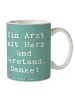 Mr. & Mrs. Panda Kaffeetasse Spruch Arzt mit Herz mit Spruch in Meeresbrise