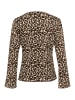 SAINT TROPEZ Langarm-Bluse IlyssaSZ Fitted in Black Reg Leo