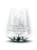 Mr. & Mrs. Panda Glas Kerzenhalter Storch mit Spruch in Transparent