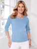 Sieh an! 3/4-Arm-Shirt in bleu