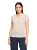 BETTY & CO Strukturshirt kurzarm in Grau