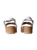 Oh! my Sandals Sandalen mit Keilabsatz aus Leder Weiß