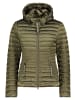 CARTOON Steppjacke mit abnehmbarer Kapuze in Olive Night