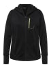 Ulla Popken Sweatjacke in schwarz