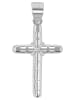 Adeliás Unisex Anhänger – Kreuz Kreuzanhänger aus 925 Silber in silber