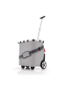 Reisenthel carrycruiser - Einkaufstrolley 47.5 cm (twist maroon) in herringbone grey
