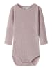name it Wollbody langarm NBNWAX WOOL RIB LS BODY in violet ice