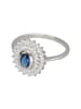 Smart Jewel Ring Mit Kristall Steinen Und Zirkonia in Blau