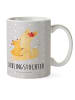 Mr. & Mrs. Panda Teebecher Fuchs Mama mit Spruch in Grau Pastell