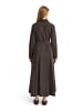 Polo Club Kleider WOMAN GISELE DRESS LONG SLEEVE RELAXED FIT in Dunkle Schokolade