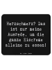 Mr. & Mrs. Panda Mouse Pad Spruch Herzschmerz Eiscreme mit Spruch in Schwarz