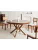 Beliani Runder Tisch TYMIS in Braun - (W) 107 x (H) 76 x (L) 107 cm