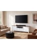 Beliani TV-Schrank PIMBA in Weiß/Braun - (W) 160 x (H) 50 x (L) 40 cm