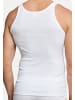 Schiesser Unterhemd / Tanktop Cotton Essentials Doppelripp in Weiß