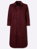 Heine Velourslederimitat-Kleid in burgund