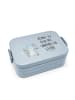 Mr. & Mrs. Panda Bento Box Elefant Seifenblasen Motiv mit Spruch in Blau Pastell