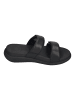 fitflop Pantoletten F-MODE GO ADJUSTABLE TWO-BAR BUCKLE SLIDES in schwarz
