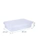 relaxdays 2x Sandkasten in Transparent - (B)38 x (H)8 x (T)25 cm