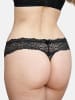 SugarShape String Eliana Velvet in black