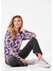 GOLDNER Shirt Shirt in lila / gemustert
