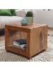 FineBuy Couchtisch in Braun / Sheesham / 50x50x45