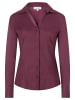 More & More klassische, schmale Businessbluse in pomegranate red