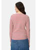 Camel Active Langarmshirt aus reiner Baumwolle in Pink