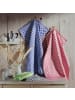 Erwin Müller Baumwolle, Jacquard Geschirrtuch 2er-Pack in Karo rot/blau