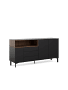 ebuy24 Schrank Rosa Schwarz 176 x 48 cm