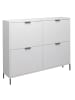 58 aufm Kessel GARDEROBE Erna 3-tlg. 163x32x187 Kreidegrau matt Lack