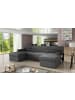 MF Design Narkos Recamiere Rechts in Charcoal -  (L) 159 x (B) 310 x (H) 90 cm