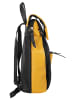 Cluty City-Rucksack echt Leder in gelb
