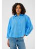 Kaffe Langarm - Hemd KAgabriela Baggy fit in Azure Blue