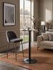 KADIMA DESIGN Design Bartisch Stehtisch Ø 60 cm Metall / Holz