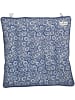 Greengate Sitzkissen SELMA Blau mit Blumen 40x40