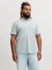 JACK & JONES PLUS Poloshirt in Aqua Gray