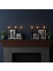 relaxdays 6 x LED Stabkerzen in Schwarz