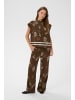 SAINT TROPEZ Kurzarm-Bluse RosashellSZ Lockere Passform in Fudge Sea Shell