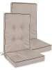 Aspero 2 Hochlehner Stuhlauflagen Alicante in Beige