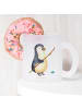 Mr. & Mrs. Panda Glas Pinguin Angler ohne Spruch in Transparent