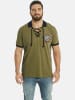 Jan Vanderstorm Doppelpack Poloshirt ELJAR in wollweiß oliv