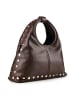 Valentino Florayne Handtasche Leder 31 cm in moro