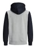 Jack & Jones Sweatshirt 'Logo Blocking' in Navy Blazer REG