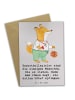 Mr. & Mrs. Panda Klappkarte Basketball Motivation mit Spruch in Grau Pastell