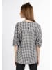 myMo ROCKS Damen Bluse in Schwarz Weiss