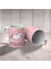 Mr. & Mrs. Panda Tasse Einhorn Pupsen mit Spruch in Rot Pastell