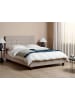 Beliani Doppelbett LA ROCHELLE in Grau - (W) 147 x (H) 109 x (L) 218 cm